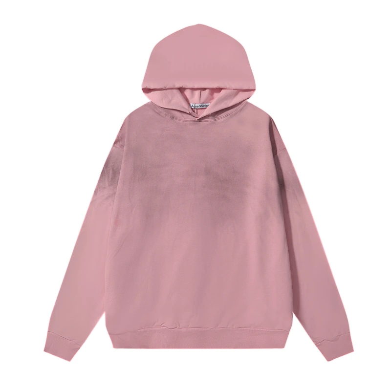 Acne Studios American trendy brand letter solid color hooded sweater oversize European and American hoodies men's and women's shoulder models