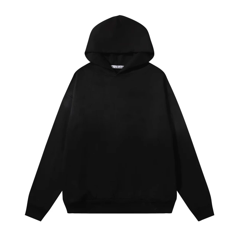 Acne Studios American trendy brand letter solid color hooded sweater oversize European and American hoodies men's and women's shoulder models