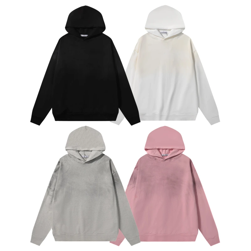 Acne Studios American trendy brand letter solid color hooded sweater oversize European and American hoodies men's and women's shoulder models