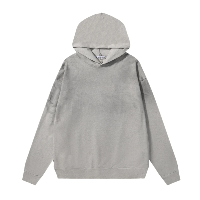 Acne Studios American trendy brand letter solid color hooded sweater oversize European and American hoodies men's and women's shoulder models