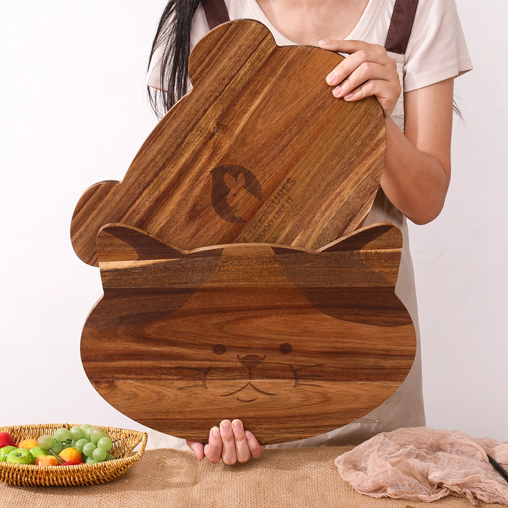 Panda-Shaped Wooden Plate Rack - Decorative Wooden Plate Stand for ...