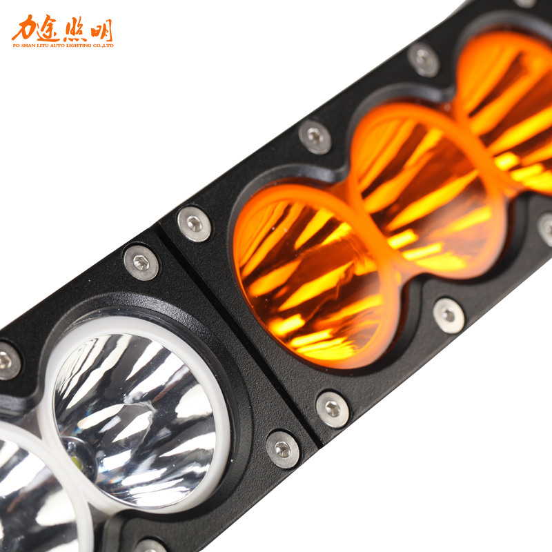 Arc Dual Control Curved Driving/Combo Beam Amber/White LED Light Bar (30", 40", 50", 60")