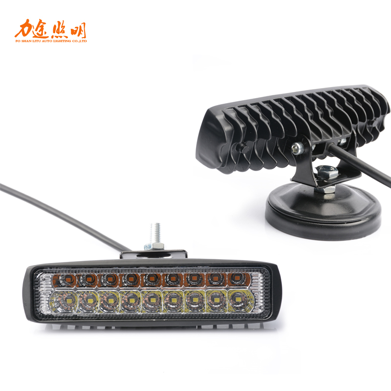 Led car dual color strip light 18w