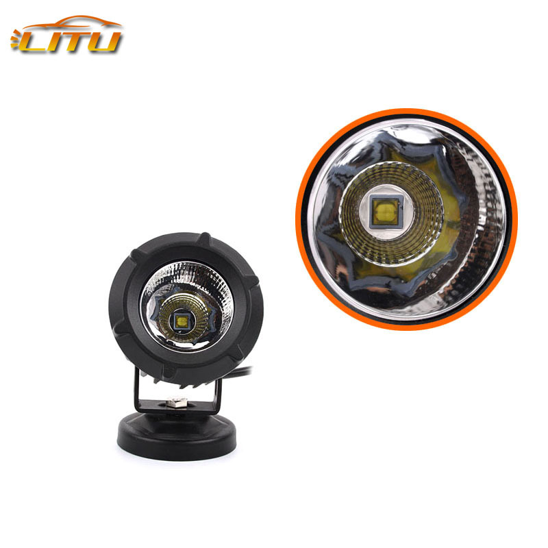 LED Driving Light,Cree 25W 6000K Spot Beam Round LED Work Light Pod lights Work Lamp for Off Road 4x4 Pickup Truck Motorcycle Jeep SUV Truck Boat Tractor
