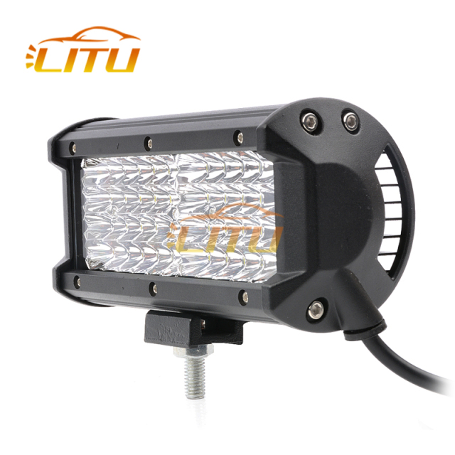 4 row light bar ip67 spot beam 7inch 144w led 4x4 led light bar
