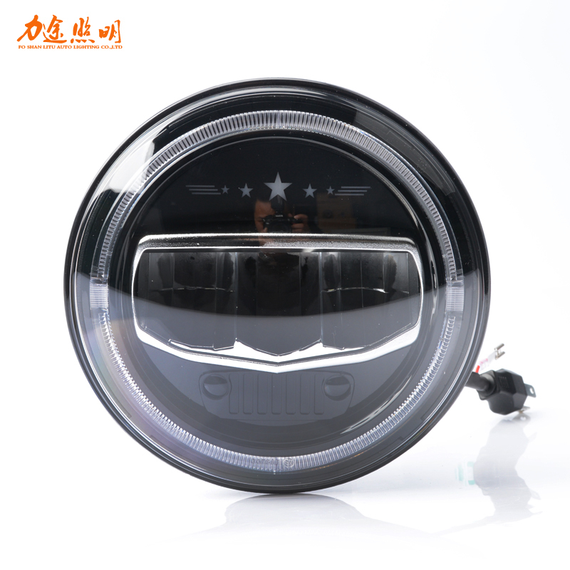 Hot Selling 7inch round 40W offroad headlight Driving Fog Lights for JK LJ CJ Harley JL tractor led work light DRL running