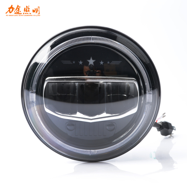 Hot Selling 7inch round 40W offroad headlight Driving Fog Lights for JK LJ CJ Harley JL tractor led work light DRL running