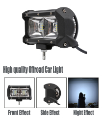 Quad Row 5Inch 96W Flood Bar 3600LM Driving Fog Led Off Road Lights for Trucks Jeep UTV ATV Marine Boat