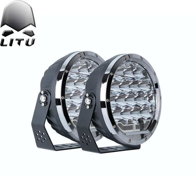 Round Offroad Light 7 Inch Driving Lights Spot Beam with Osram Chips & PUMA Lens Offroad Led Work Lights for Trucks Pickup Jeep Wrangle Golf Cart Ford f150