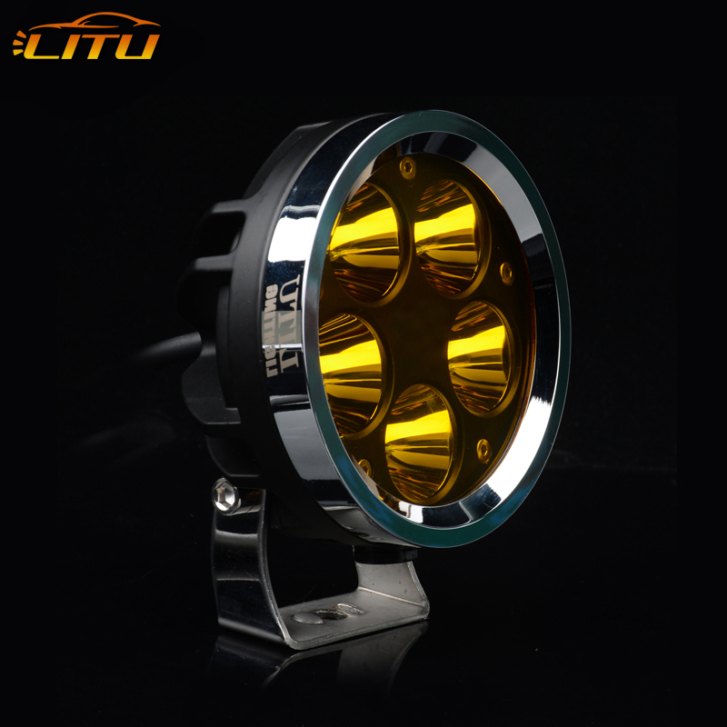 LITU 4 inch 50W Round LED Driving Lights LED Pods Lights for Offroad Truck Tractor
