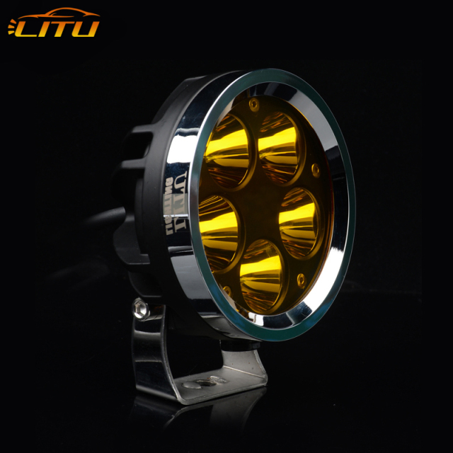 LITU 4 inch 50W Round LED Driving Lights LED Pods Lights for Offroad Truck Tractor