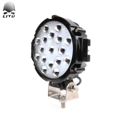 LITU 7 inch 51W LED Driving Lights Round LED Pods Light for Offroad Truck Tractor