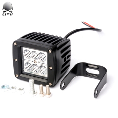 LITU 3 inch 18W LED Pods Lights with Stand LED Driving Beam Light Bar for Offroad Truck Motorcycles