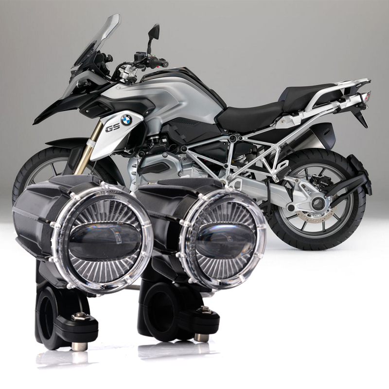 LITU 2.5 inch 30W Motorcycle Driving Light Bar Universal LED Fog Light Kit for Offroad Motorcycles