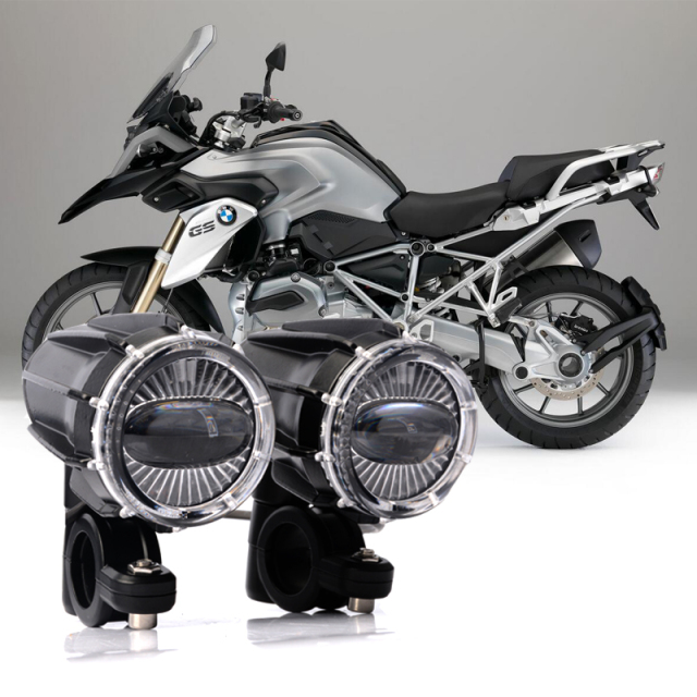 LITU 2.5 inch 30W Motorcycle Driving Light Bar Universal LED Fog Light Kit for Offroad Motorcycles