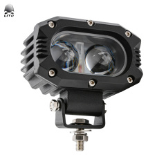 Spotlight 50W 4inch Dual Color amber led strobe lights 12v led work light waterproof ip68 led driving lights For trucks vehicles