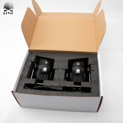 2020 LITU Replaceable LED Fog Lights Assembly 40W Yellow Lighting Conversion Kits 3.5 inch LED Headlight used for Wrangler