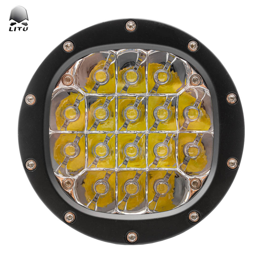 New Arrival Super Bright 80w 4WD Car Led Work Light, 1LUX@1400M Round 5 inch 4x4 Led Driving Lights For Offroad