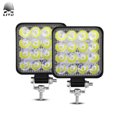 2020 LITU Mini LED Driving Lamps High Quality 48W LED Spot Work Lights Aluminum 3 Inch Square Small Auto Lights