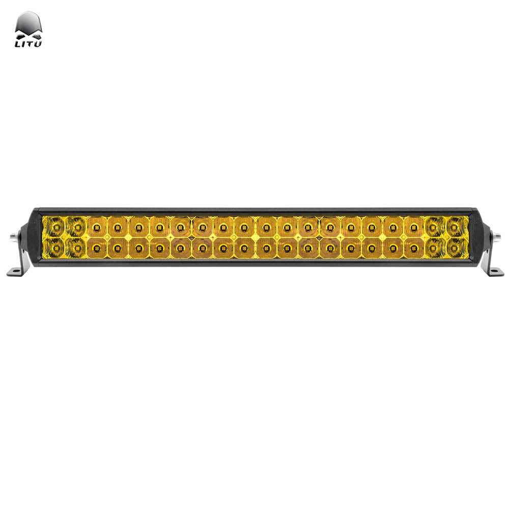 Litu Lamp LED Strip Light 400w 4x4 Offroad Led Light 2 Row Bar Auto Parts High Power 12v 24v Super White Highlight For Universal cars