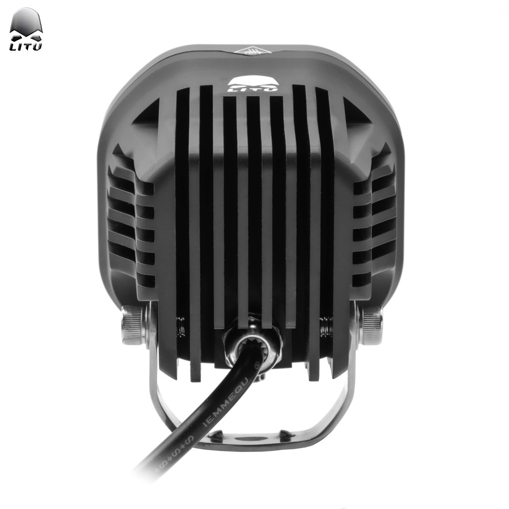 2021 LITU 50W LED Work Lamps 3 inch Offroad Round LED Spotlight Auto Lighting System High Brightness for Tractor Truck ATV