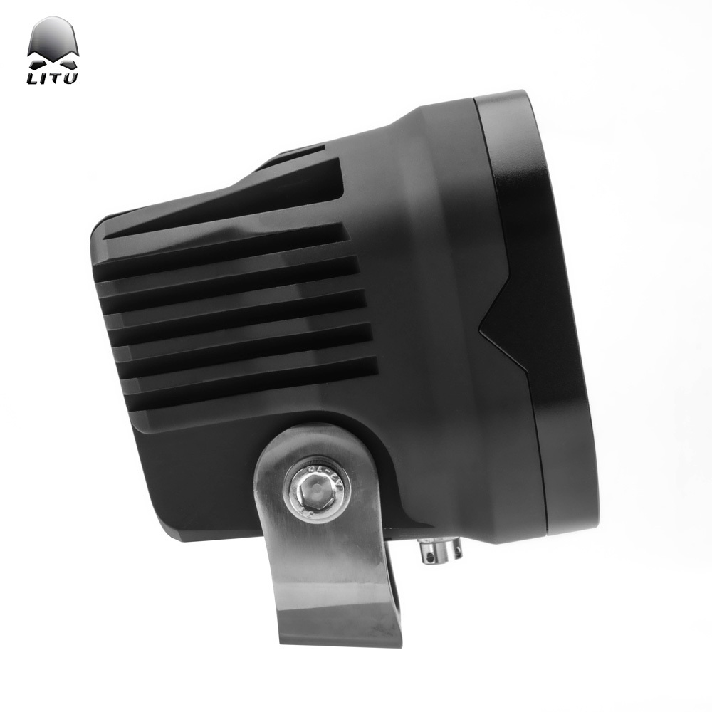 2021 LITU 50W LED Work Lamps 3 inch Offroad Round LED Spotlight Auto Lighting System High Brightness for Tractor Truck ATV