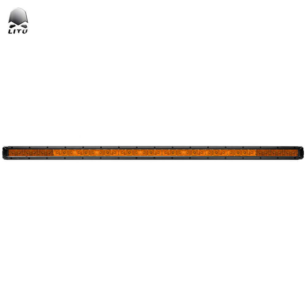 2020 LITU Yellow White Lighting LED Work Light Bar Offroad Roof LED Lights Bars Combo Beam High Brightness for Truck Tractor ATV