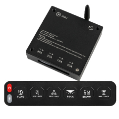 LITU 12V 24V LED Panel Circuit Control Box 4/6 Gang Switch Panel LED for UTV Off Road Car SUV
