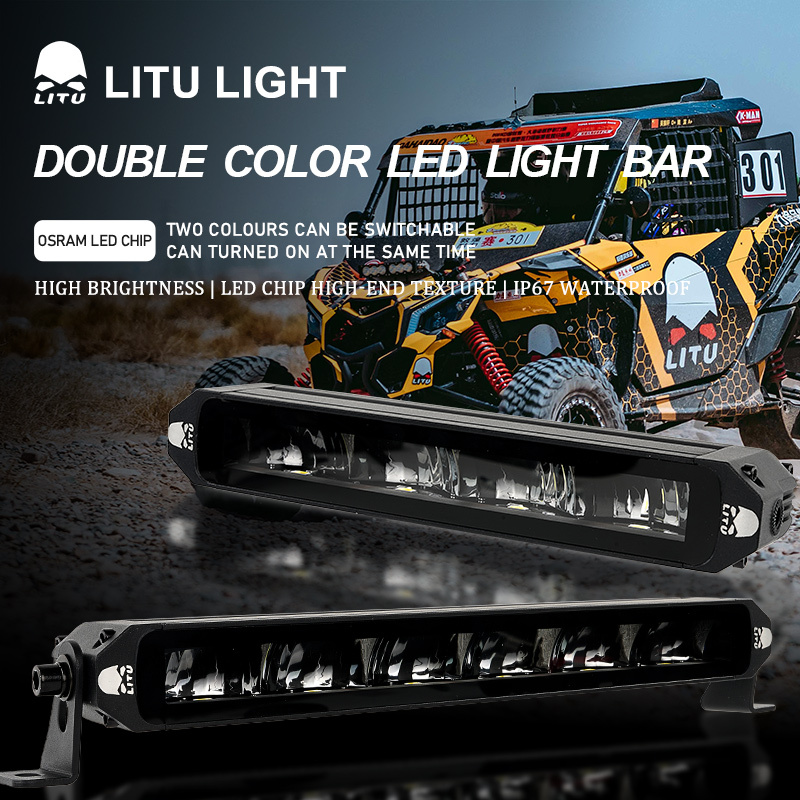 LT-CTD-59 Single Row Double Color Off-road LED light bar