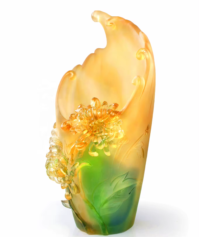 2019 new high grade crystal artificial flower vase centerpiece