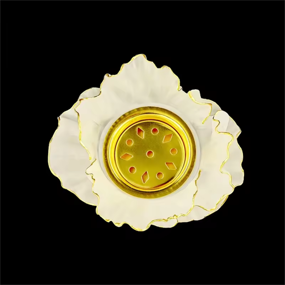 Arabic Style Crystal Incense Burner Handmade Glass Vase For Home Decor