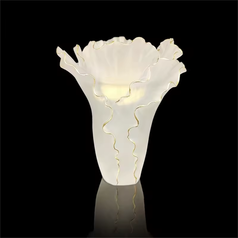 Arabic Style Crystal Incense Burner Handmade Glass Vase For Home Decor