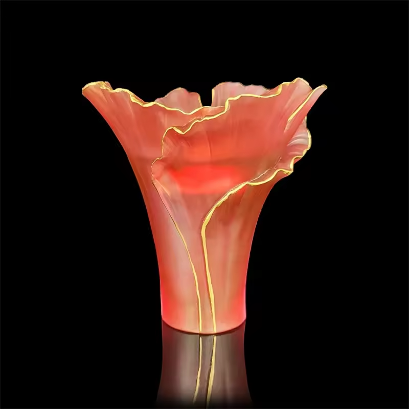 Wholesale handmade crystal crafts crystal incense burner oud mabkhar for home decor