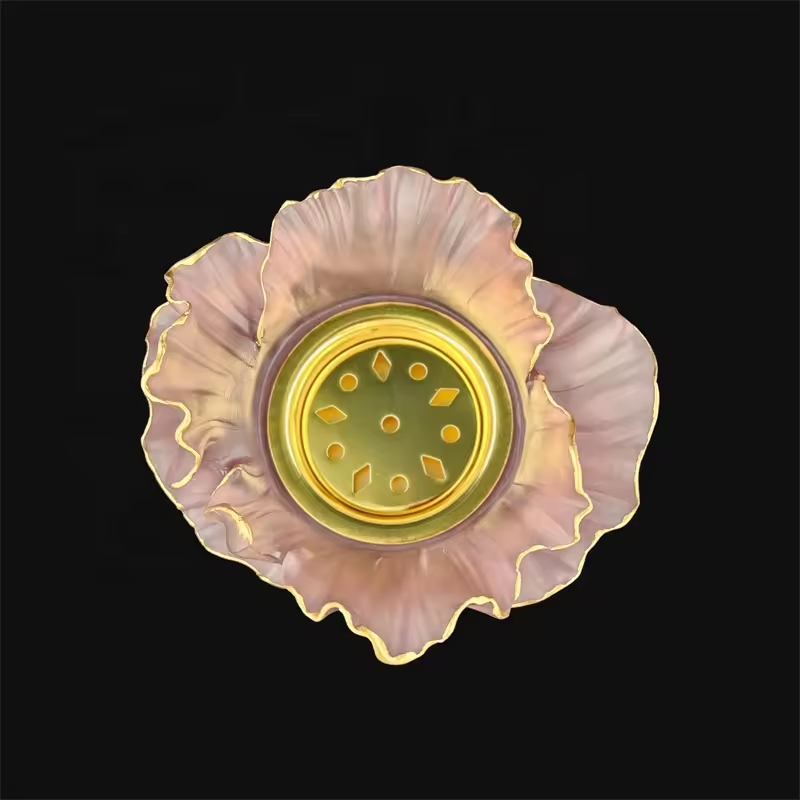 2022 Hot Sale Crystal Incense Holder Glass Burner Mubkhar Oud Bakhoor For Wedding