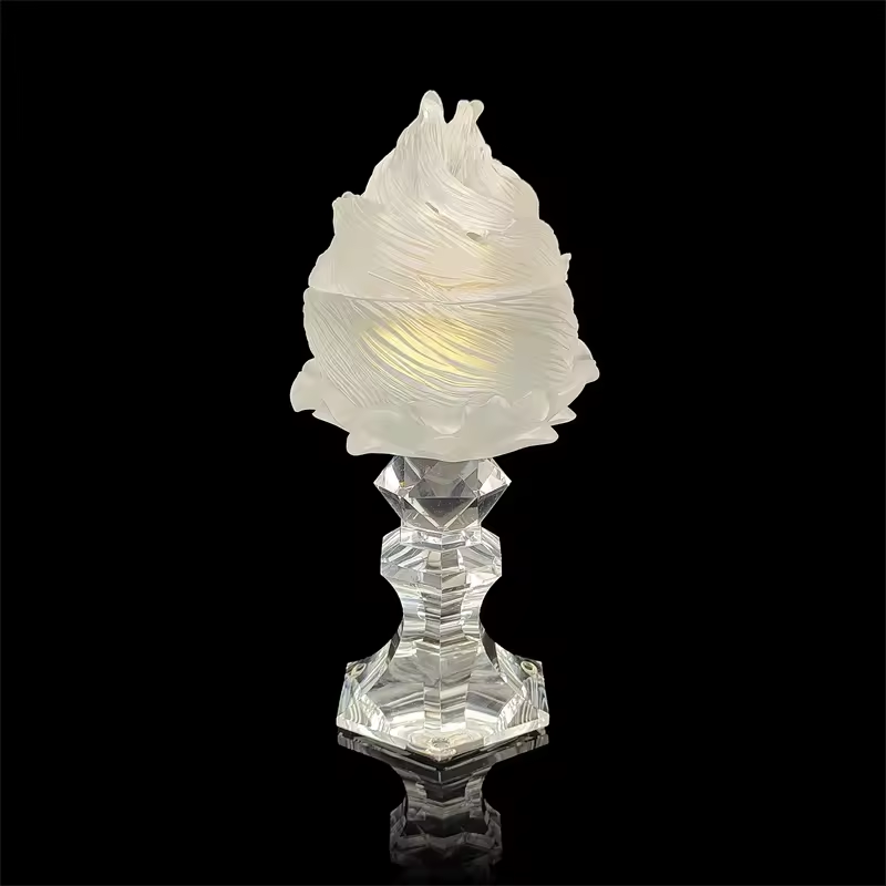 Hot Sale Casting Crystal Modern Style Unique Shape Arabic Sandalwood Mubkhar