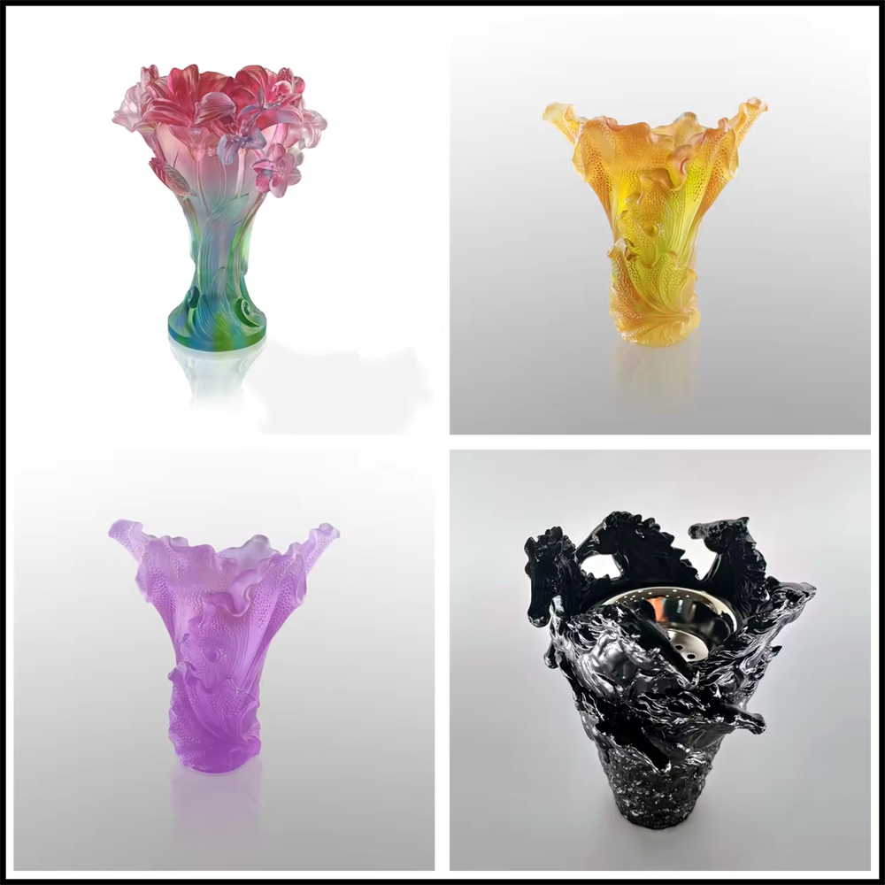 Handmade crystal burner bukhoor new style handmade vase