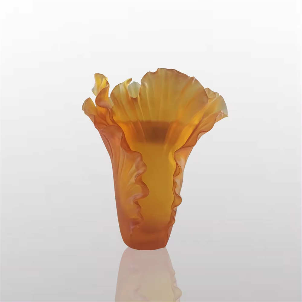 Modern Elegant New Arabic Style Wedding Decor Handmade Crystal Tulip Flower Burner Incense Burner