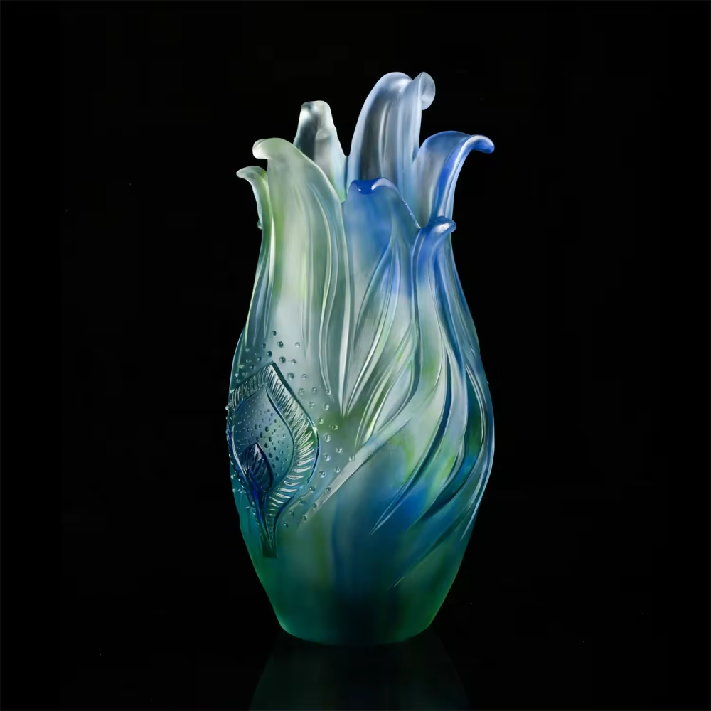 Colorful  Modern Flower Vase Design Wedding Home Decor Glass Crystal Vase