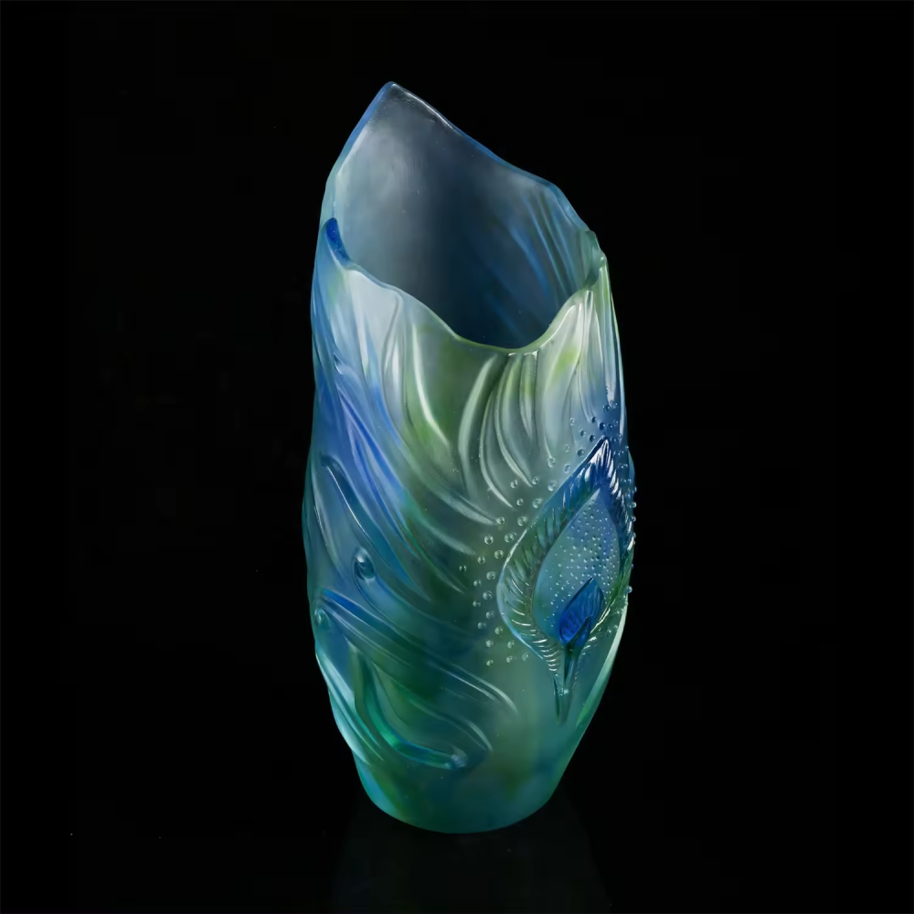 Colorful ins style modern design glass flower vase for wedding