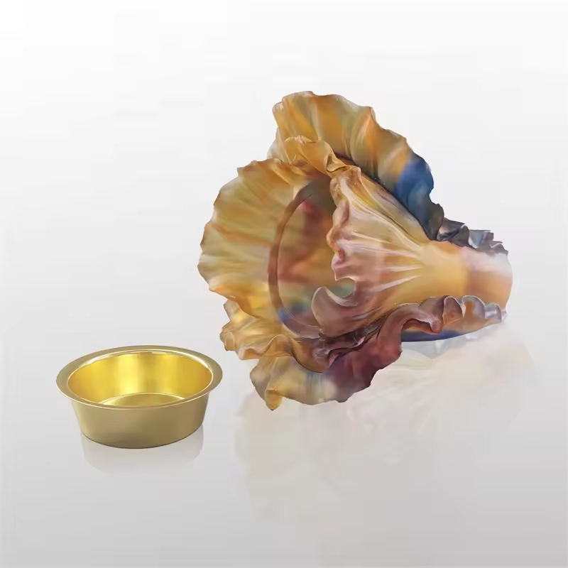 Kuwait popular crystal burner home decor crystal crafts low price and high grade giveaway for wedding gift