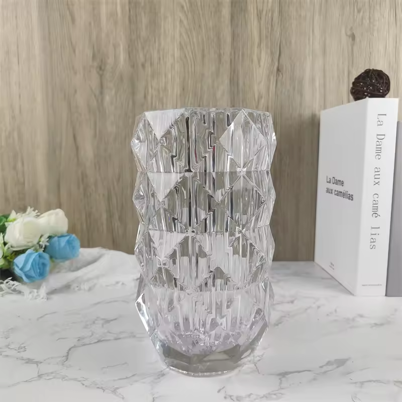 Wholesale Household Clear Glass Home Decoration Art Nordic Decorative Vase Flower Glass