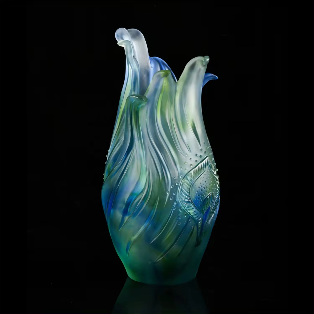 Colorful  Modern Flower Vase Design Wedding Home Decor Glass Crystal Vase