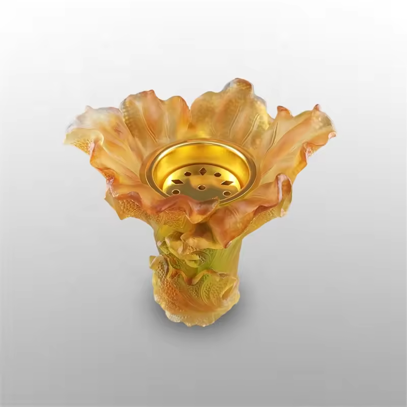 Middle east style handmade crystal evaporator carving crafts crystal vase crystal burner