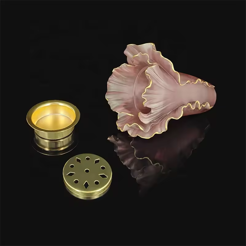 2022 Hot Sale Crystal Incense Holder Glass Burner Mubkhar Oud Bakhoor For Wedding