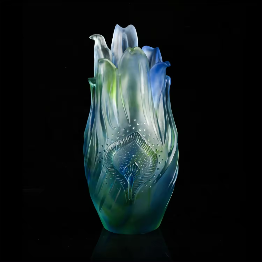 Colorful  Modern Flower Vase Design Wedding Home Decor Glass Crystal Vase