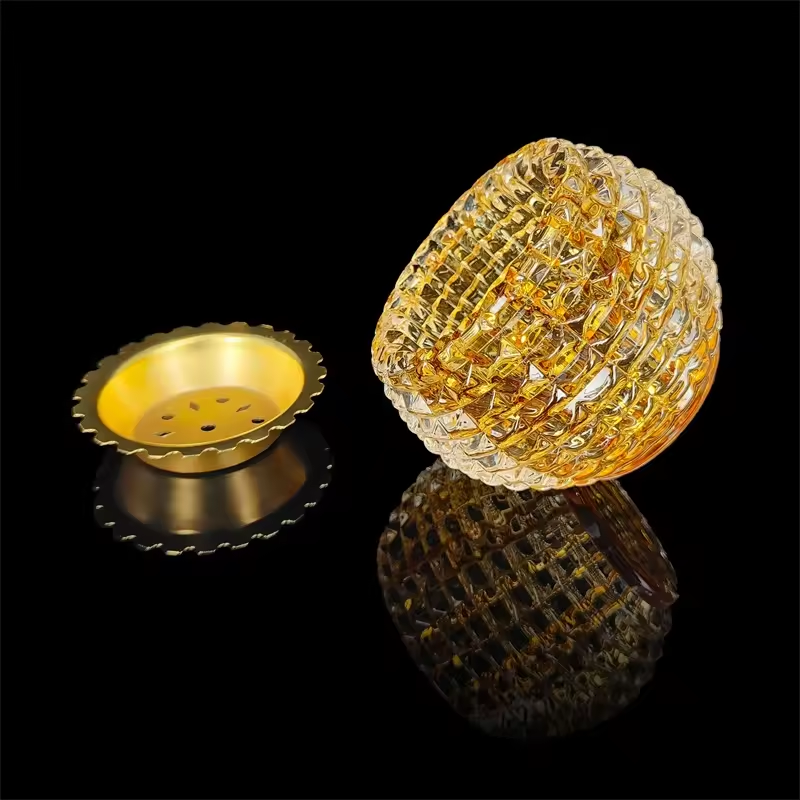 K9 glass crystal burner luxury glass candle holder crystal vase for wedding decor