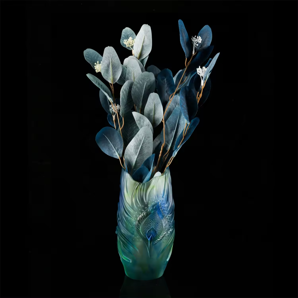 Colorful ins style modern design glass flower vase for wedding