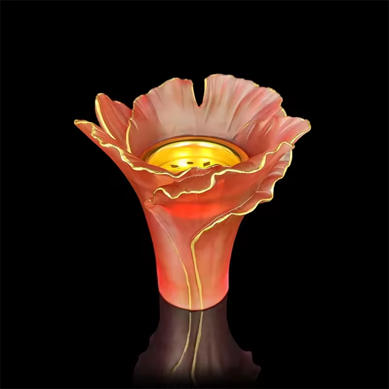 Wholesale handmade crystal crafts crystal incense burner oud mabkhar for home decor