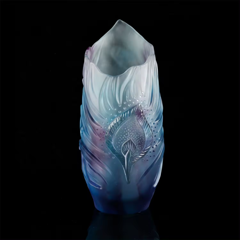 Luxury handmade crystal crafts crystal vase flower glass vase for home decor
