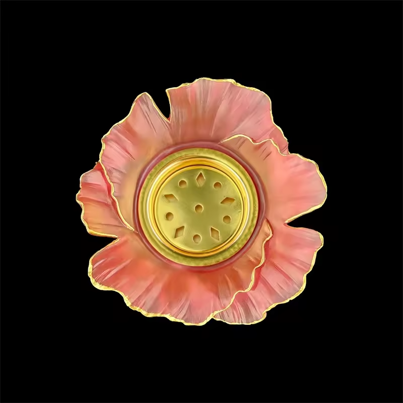 Wholesale handmade crystal crafts crystal incense burner oud mabkhar for home decor